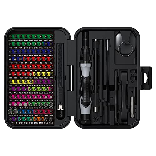 Niclous 132 in 1 Feinmechaniker Schraubendreher, Werkzeug Set, Screwdriver Präzisionsmechanik Kit, DIY Präzisionselektronik Reparatur Kit für Laptop, Tablet, Uhr, Kamera, Brille, Xbox