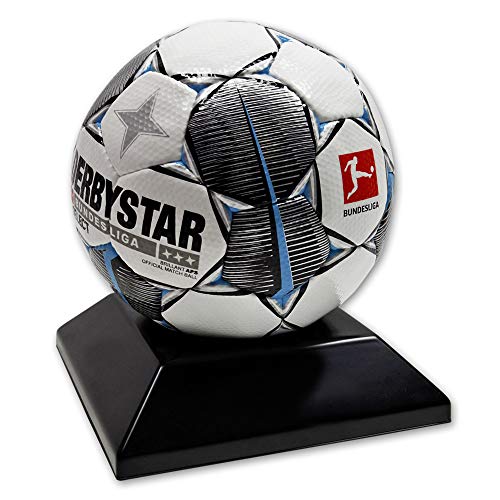 EH Design Ballhalter I Exzellente Ball Ständer Halterung für Fußball, Basketball und Volleyball, Hochwertige Ballablage im schlichten und minimalistischen Design, Geschenk für Sportliebhaber (Schwarz)
