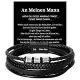 Coldbling Ich Liebe Dich Geschenke für Männer - Armband Mann Valentinstag Jahrestag Geschenk für Ihn, Weihnachten Hochzeitstag Geburtstag Liebes Geschenk für Ihn Männer Freund Partner Mann