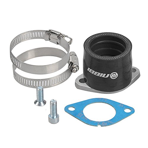 NIBBI Racing Parts Motorrad-Ersatzteile Krümmer CG Ansaugkrümmer Motorverbinder Modifizierter Krümmeradapter für Motorrad Motorcross Dirt Bike CG 125 150, silber, 34 EU