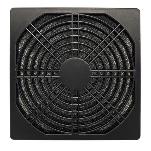 Nivithi Lüftergitter 120mm Schwarze Quadratische Kunststoff Lüfterfilterabdeckung,Staubfilter Pc für PC Staubfilter,Servergehäuse,Lüftungsgitter 120mm Mesh Design für Effektiven StaubSchutz 1 Stück.