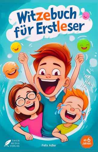 Witzebuch für Erstleser: Farbenfrohe Kinderwitze zum Lesenlernen für Kinder ab 6 Jahren (Mit vielen bunten Illustrationen und Silbenfärbung) (Silbengeschichten 1. Klasse)