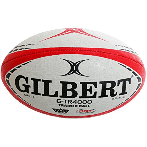 Gilbert G, TR4000, Rugby-Ball, Unisex, Erwachsene, Farbe: rot, 5