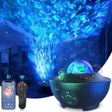 LED Sternenhimmel Projektor, Galaxy Sternenhimmelprojektor, Lampe Sternenhimmel mit Timer/Remote/Bluetooth Lautsprecher für Kinder