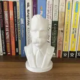 F. Nietzsche Büste, Bücherregal Dekor, Nietzsche Skulptur 15 cm