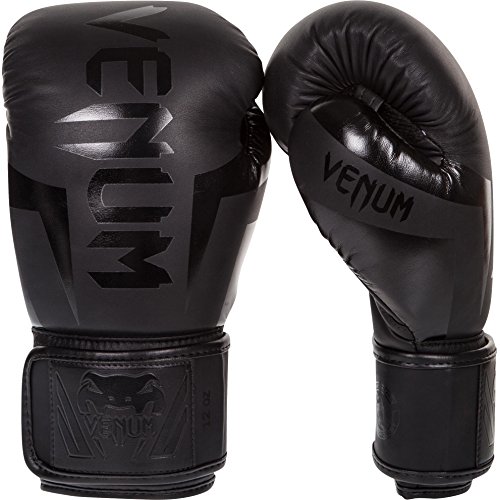 Venum Unisex boksehandsker Elite Boxhandschuhe, Matt Schwarz, 16oz EU