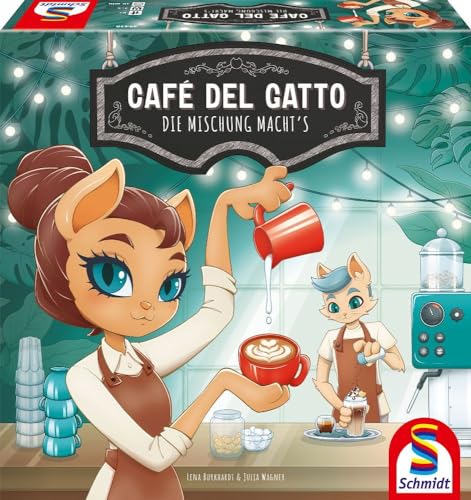 Schmidt Spiele 49430 Café del Gatto, Familienspiel, Party und Actionspiel, Normal