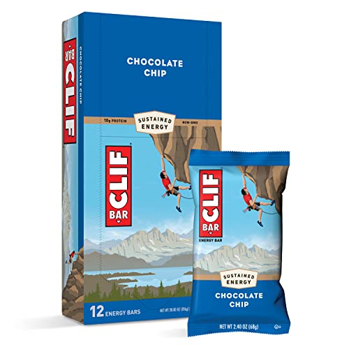 Clif Bar Energieriegel Chocolate Chip, 12er Pack (12 x 68 g)