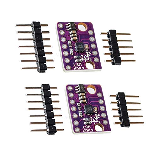 Hailege 2pcs LSM6DS3 LSM6DS3 Beschleunigungsmesser Gyro Embedded Digital Temperatursensor Modul SPI IIC I2C 8KB FIFO Puffer 5V