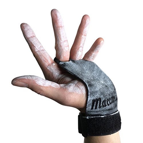 MACCIAVELLI - Pull Up Grips, Hand Grips, Wodies für Calisthenics, Crosstraining, Freeletics, Gymnastik,Turnen (Schwarz, M)