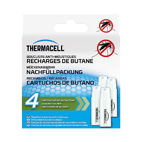 Thermacell Mückenabwehr Nachfüllpackung Butangaskartusche, 4 Stück