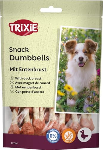 TRIXIE Hundeleckerli PREMIO Hunde-Durck Bites 80g - Premium Leckerlis für Hunde glutenfrei - ohne Getreide & Zucker, schmackhafte Belohnung für Training & Zuhause - 31592 (Das Paket kann variieren)