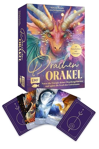 Orakel-Karten-Set: Drachen-Orakel | Nutze die Energie deiner Drachengefährten und spüre die Kraft des Universums: 40 Drachen-Botschaften mit ... Weisheiten, Übungen und Reflexionen