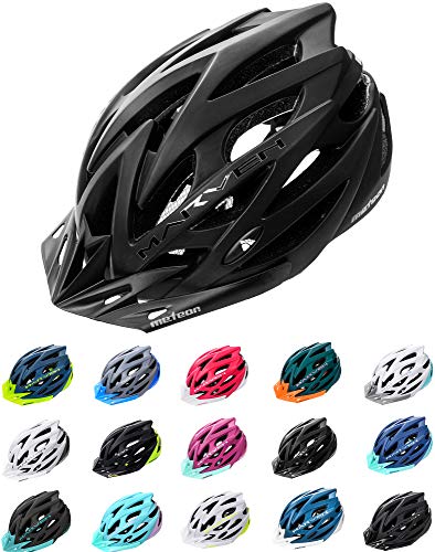 meteor® Marven Fahrradhelm Herren Damen Kinder-Helm MTB rollerhelm mädchen kinderfahrradhelm für Downhill rennradhelm Mountainbike Inliner skaterhelm BMX fahradhelm Scooter Jungen Bike Helmet