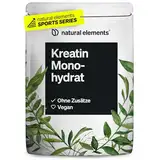 Kreatin (Creatin, ﻿Creatine) Monohydrat – 500g ultrafeines Pulver (Meshfaktor 200) – hochdosiert – vegan, ohne unnötige Zusätze – in ﻿Deutschland abgefüllt & laborgeprüft