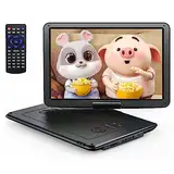 YOTON 16.9" Tragbarer DVD Player Tragbar mit 14.1" HD-Schwenkbildschirm für Auto, 4-6 Stunden Spielzeit mit Akku, Intelligente Speicherwiedergabe, USB/SD Unterstützung [Blu-ray Nicht Unterstützt]