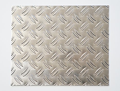 bestell-dein-Blech Metall Aluminium Riffelblech duett 2,5/4,0 mm stark - Tränenblech/Warzenblech Zuschnitt aus Alu Blech geriffelt walzblank natur Zuschnitt nach Maß Größe: 100 x 80 cm (1000 x 800 mm)