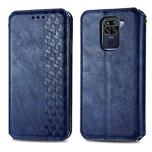 FEYYXI Handyhülle für Xiaomi Redmi Note 9 / 10X 4G Hülle Leder Schutzhülle Brieftasche mit Kartenfach Stoßfest Handyhülle Case für Xiaomi Redmi Note9/10X 4G - FESHD010626 Blau