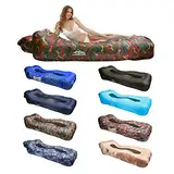 FORMIZON Aufblasbares Sofa, Luftsofa für Land und Wasser, Faltbar Air Lounger, Tragbares Leicht Aufblasbarer Liege mit Aufbewahrungstasche für Outdoor Camping Strand Reisen Party Indoor Hinterhof