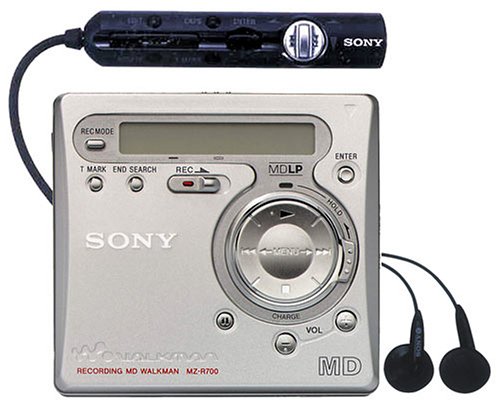 Sony MZ-R700/S tragbarer MiniDisc-Rekorder Silber