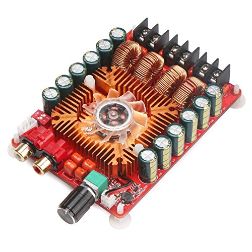DollaTek TDA7498E 2x160W Dual Channel Audio Verstärker-Brett, Unterstützung BTL-Modus 1X220W Single Channel, DC 24V Digital Stereo Power Amp Modul für Auto-Träger-Computer-Lautsprecher DIY