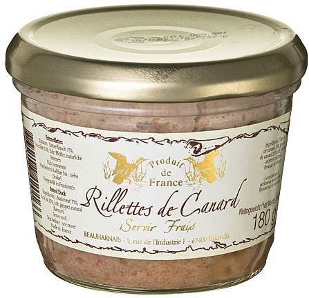 Enten Rillettes von Beauharnais, 180g, Rillettes de Canard, Beauharnais, 180g