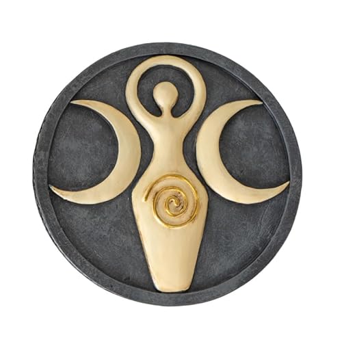 Pacific Giftware Spirale Göttin Runde Box mit Dreifach-Mond-Symbol, ideal zur Aufbewahrung von Schmuck, Kristallen oder persönlichen Gegenständen in einem mystischen und eleganten Design