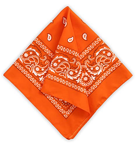 Tough Headwear Großes Bandana Tuch - Halstuch Herren und Damen - Kopftuch Nickituch für Männer und Frauen - Halstuch Cowboy Paisley Pirat - Dreieckstuch versch. Farben