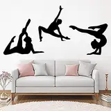 Turner Wandtattoos Sport Mädchen Wandaufkleber Gymnastik Tanzstudio Hauptdekoration Design Vinyl Aufkleber Mädchen Kinderzimmer Dekoration 88X42Cm