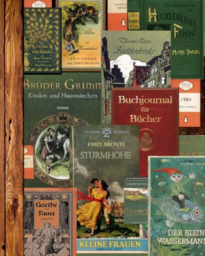 Buchjournal für Bücher: Tagebuch zum Ausfüllen für Buchliebhaber | Heft Lesetagebuch: Erwachsene oder Schule, Gymnasium und Jugendliche ( XXL, 100 ... Geschenke ) [ Book Journal: Vintage-Bücher ]