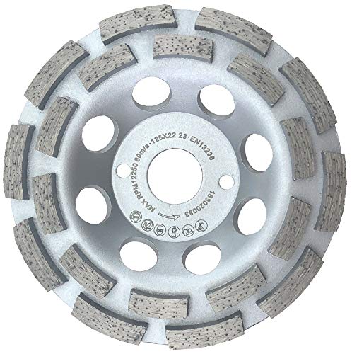 PRODIAMANT Premium Diamant-Schleiftopf 125mm Beton universal 125 mm x 22,2 mm Schleifscheibe doppelreihig