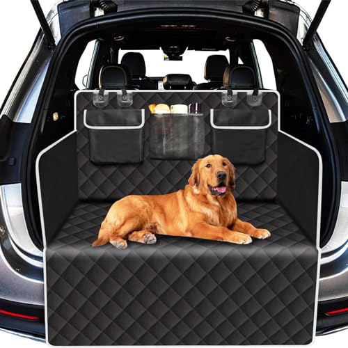 FDCYQW Kofferraumschutz Hund für Skoda Yeti Superb Octavia Fabia Karoq Kamiq Kodiaq, Hund Auto Hundedecke Kofferraum Ladekantenschutz Seitenschutz Kratzfest Automobilinnenraum,A