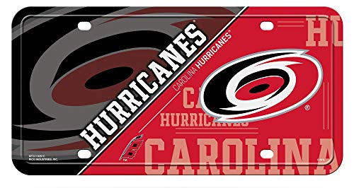 Rico Industries NHL Carolina Hurricanes Split Metall Auto Tag 21,6 x 27,9 cm – ideal für LKW/Auto/SUV