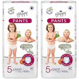 bella baby Happy Pants Gr.5 Junior 11-18 kg 2 x 40 Stück, Höschenwindel für Kinder, Ideal zum Töpfchentraining