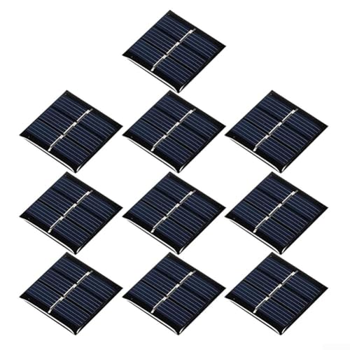 Solarzellen, 1 5 V, 60 mA, für DIY-Projekte, kompakte Lösung für Solarinstallationen, 10 Stück