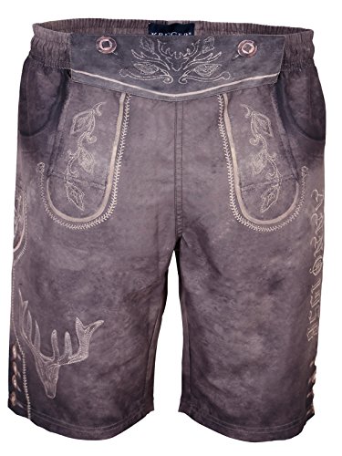 Krüger Herren Trachten Badehose kurz, Modell: Anno 1958, Knielang, Art.-Nr. 094683-0-0007, M,