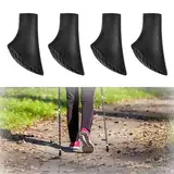 4 Stück Nordic Walking Stöcke Gummipuffe, Walking Stöcke Gummipuffer, Gummipuffer Für Wanderstöcke, Walking Pads Für Trekking Asphalt Kies Gebirge Mit Durchmesser 10mm