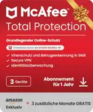 McAfee Total Protection (3 Geräte) 2025 | 15 Monate | Secure VPN, Sicherheitssoftware mit Virenschutz, Kennwort-Manager, Identitätsüberwachung | Digitaler download