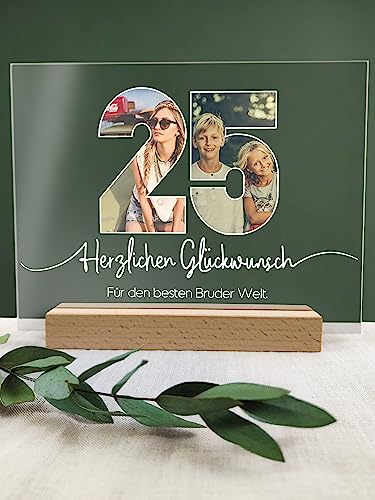 25 Geburtstag - Foto Acryl Tafel - 25 Geburtstag Dekoration, Geschenkideen zum 25 Geburtstag, 25 Geburtstag Frauen, 25 Geburtstag Männer, 25 Geburtstag Geschenk, 25. Geburtstag, 25 Geburtstag Deko