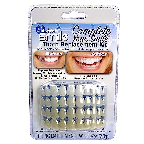 Instant Smile Vervollständigen Sie Ihr Smile, Temporary Denture Kit, Comfortable Fit, Easy to Use, Perfect for Any Occasion