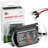 Gardigo® Marder-Frei Auto I Marderschreck Auto I 25 Jahre Erfahrung Marderabwehr I Anschluss an 12V Autobatterie I Marderschutz für Auto I Abwehr gegen Marder KFZ