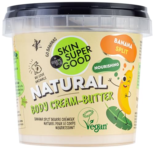 SKIN SUPER GOOD Natural Body Cream-Butter, Banana Split, 360 ml