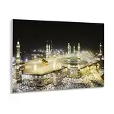 Puzzle 1000 Teile Mekka-Islam-Heilige-Landschaft-Religiöses Gebäude-Muslim-Moschee Puzzle 1000 Teile Erwachsene Great Holiday Leisure ， Interaktive Familienspiele(38X26cm)