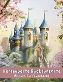 Verzauberte Rückzugsorte: Erwachsenen-Malbuch zur Stressbewältigung mit zauberhaften Feen Häusern für achtsame Entspannung