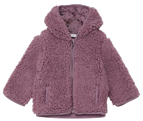 s.Oliver Baby 2150005 Teddyplüsch-Jacke mit Öhrchen, 4751 Lila, 86