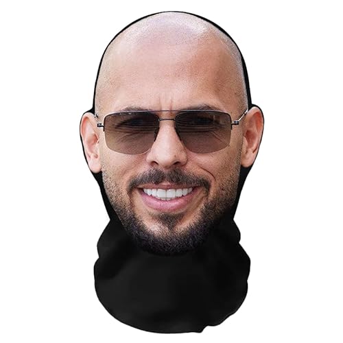 Aristo Solutions Realistische Andrew Tate 3D-Druck Vollgesichtsmaske – Atmungsaktiv, leicht & bequem, ideal für Cosplay, Partys, Halloween, Karnveal & Events Top-G
