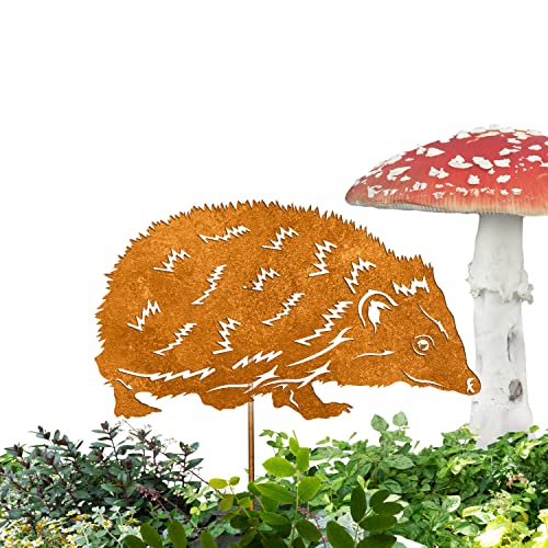 Terma Stahldesign Edelrost Igel., Handmade Germany, tolle gartendeko aus Rost-Metall, deko rostoptik, Rostfiguren Tiere, rostfiguren Garten, Rostdeko