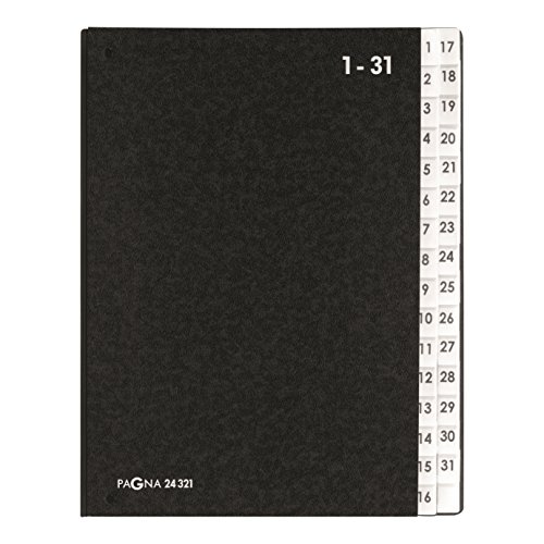 Pagna Pultordner Classic (Pultmappe, 32 Fächer, 1-31) schwarz Pagna 24321-04 - 90 cm x 2,1 m