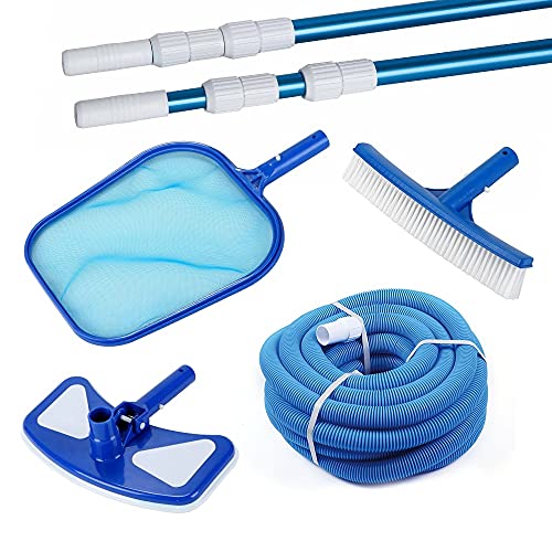 ok-living Pool Reinigungsset, Blau, 5er Set