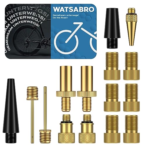 WATSABRO Fahrradventil Adapter Set,Fahrrad Adapter Französisch Ventil,Auto Ventil Adapte,Luftpumpe,Kompressor Ventil Adapter